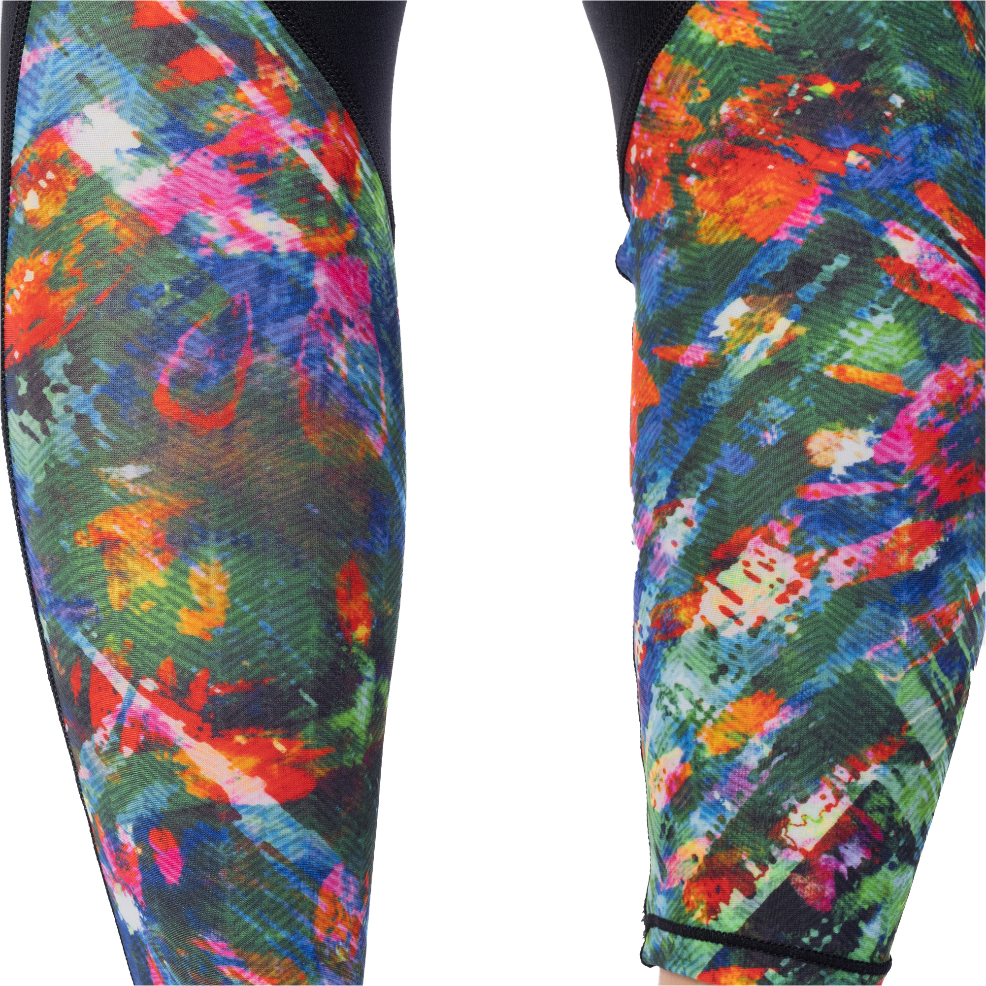 2025 Gul Womens Luna7 SUP Leggings LA8301-C1 - Black / Jungle